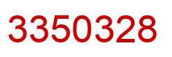 Number 3350328 red image