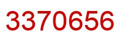 Número 3370656 imagen rojo