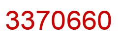 Número 3370660 imagen rojo