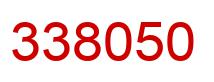 Number 338050 red image