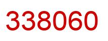 Number 338060 red image