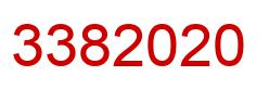 Number 3382020 red image