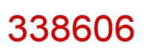Number 338606 red image