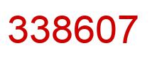 Number 338607 red image