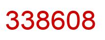 Number 338608 red image