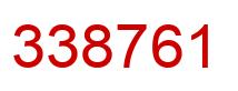 Número 338761 imagen rojo