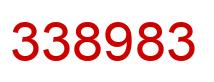 Number 338983 red image