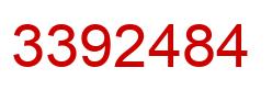 Number 3392484 red image