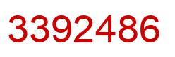 Number 3392486 red image