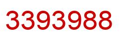 Number 3393988 red image