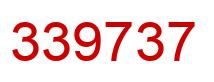 Number 339737 red image