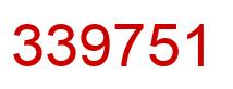Número 339751 imagen rojo
