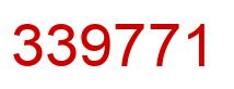 Number 339771 red image