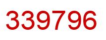 Number 339796 red image