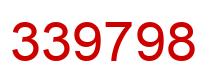 Number 339798 red image