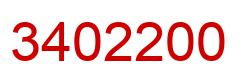 Number 3402200 red image