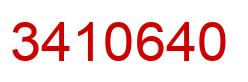 Number 3410640 red image