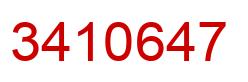 Number 3410647 red image