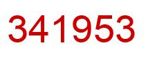 Número 341953 imagen rojo