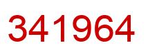Número 341964 imagen rojo