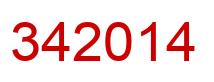 Número 342014 imagen rojo