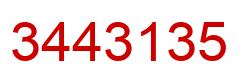 Número 3443135 imagen rojo