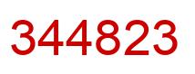Número 344823 imagen rojo