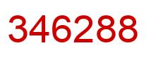 Number 346288 red image