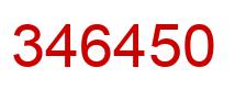 Número 346450 imagen rojo