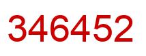 Número 346452 imagen rojo