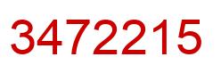 Number 3472215 red image