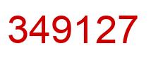 Number 349127 red image