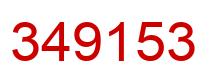 Number 349153 red image