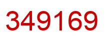 Número 349169 imagen rojo