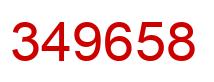 Número 349658 imagen rojo