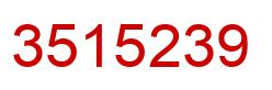 Número 3515239 imagen rojo