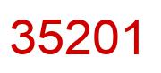 Number 35201 red image