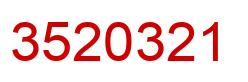 Número 3520321 imagen rojo