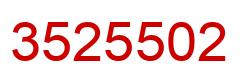 Número 3525502 imagen rojo