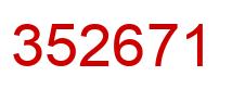 Number 352671 red image