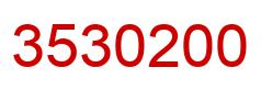 Number 3530200 red image