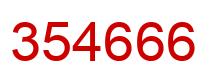 Número 354666 imagen rojo