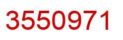 Number 3550971 red image