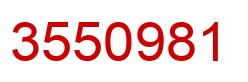 Number 3550981 red image