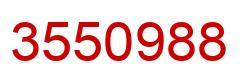 Número 3550988 imagen rojo