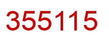 Number 355115 red image