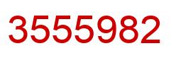 Number 3555982 red image