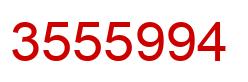 Number 3555994 red image