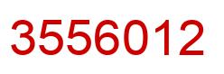 Number 3556012 red image