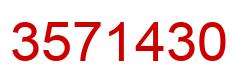 Number 3571430 red image